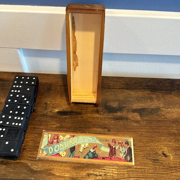 Vintage heritage games and toys Dominos Set with Original Box Dominoes Game Toy - Picture 2 of 5